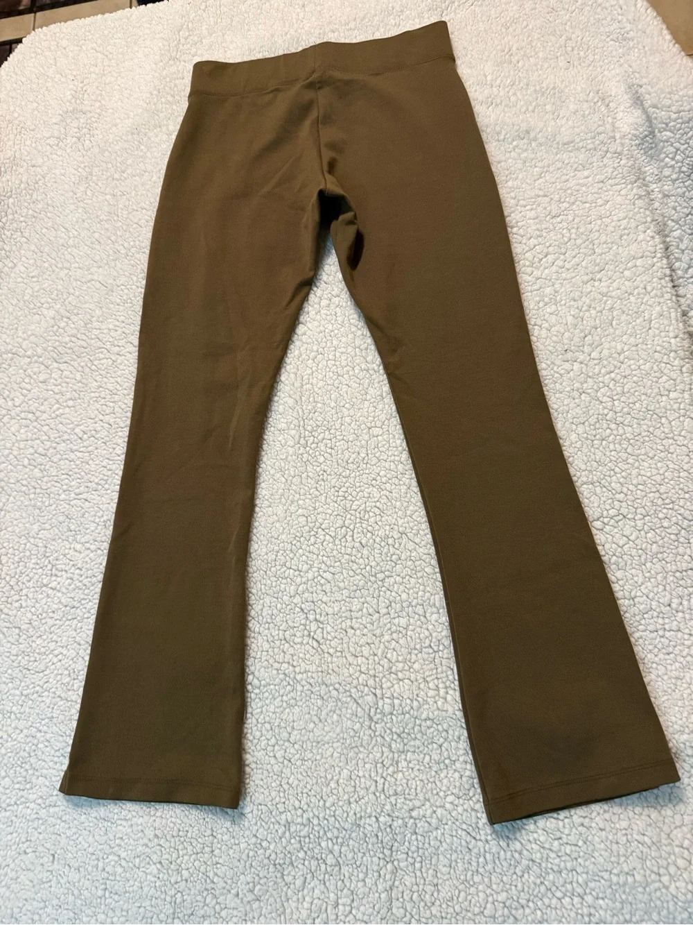 American Giant Kids Olive Leggings with Bootcut